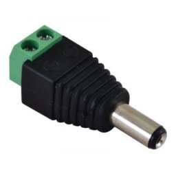 Jack/terminal tată cu şurub pentru instalare LED-uri 5,5 mm