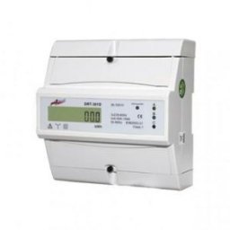 Contor trifazic digital pe sina 5A prin transformator curent