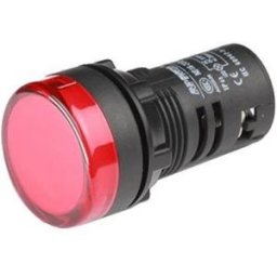 LAMPA PANOU o22 110V AC/DC LED ROSU