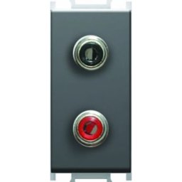 MODUL Priză audio Negru KM22SB