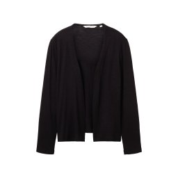 TOM TAILOR Geacă tricotată negru