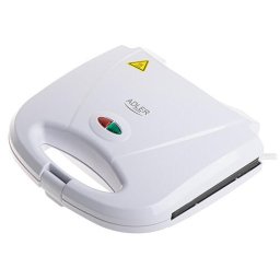Gratar electric AD 3072, placi antiaderente plate, picioare antialunecare, 1200W, Alb