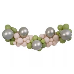 Ghirlandă de baloane în culori pastelate - 64 buc