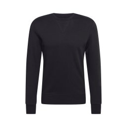 JACK & JONES Bluză de molton negru / alb