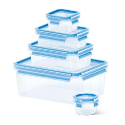 Cutii alimentare Emsa Food Clip&Close 508568 5 pcs. Set transparent/blue