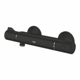 Baterie dus cu termostat Grohe Grohtherm 800, negru mat