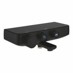 Baterie cada dus Grohe Grohtherm SmartControl Phantom Black, negru mat