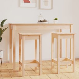 Scaune de bar, 2 buc., 40x40x78 cm, lemn masiv de pin GartenMobel Dekor