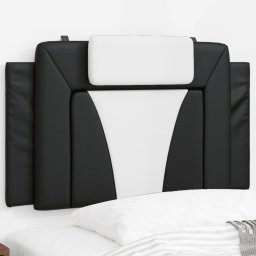 Perna pentru tablie pat, negru si alb, 80 cm, piele artificiala GartenMobel Dekor