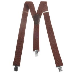 Bretele pentru pantaloni maro 3x clip