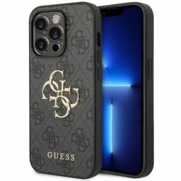 Husa Husă rigidă 4G Big Metal Logo pentru iPhone 15 Pro (6.1") – gri