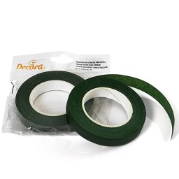 Banda Hartie Verde Frunza, Flori Pasta Zahar, 12 mm x L 27 m