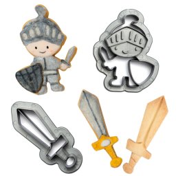 Cavaleri - Decupatoare Plastic O 8 si 8.5 x H 2.2 cm, Set 2 Buc