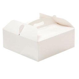 Cutie Patrata Desert Tort, Carton Alb, 28.5 x 28.5 x H 10 cm