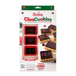 Decupatoare Plastic Craciun - Decor Biscuiti, 6 x 4.3 x H 2.2 cm, 2 buc