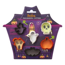 Decupatoare Plastic Halloween O 3 - 4 x H 2.2 cm, 6 Buc