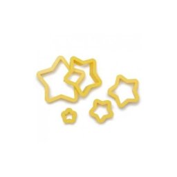 Stea - Decupatoare Plastic O 2 - 10 x H 2.2 cm, Set 5 Buc