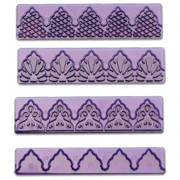 Decupator cu 3 Marcatoare Decor Margini Borduri, 14 x 3.5 cm, Set 4 Buc