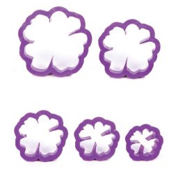 Floare de Maces - Decupatoare Plastic O 4 - 8 cm, Set 5 Buc