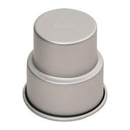 Forma 3D Coacere Minitortulet 2 Etaje O 7 x H 8 cm, Aluminiu Anodizat