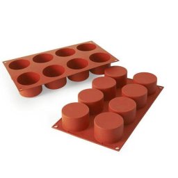 Forma Silicon Cilindru O6.3 x H 4 cm, 8 cavitati (SF119)