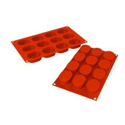 Forma Silicon Oval 5.7 x 2.3 x H 2.5 cm, 12 cavitati (SF326)