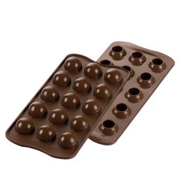 Forma Silicon pentru Praline si Ciocolata Silikomart 3D Sfera O 2.5 x H 2.7 cm, 15 cavitati (SCG50)