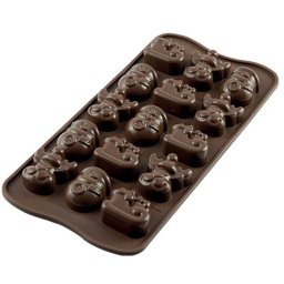 Forma Silicon pentru Praline si Ciocolata Silikomart Iarna 3.3 x 2.7 x H 1.5 cm, 7.7 ml, 15 cavitati (SCG23)