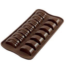 Forma Silicon pentru Bomboane Praline si Ciocolata Silikomart Jack 3.7 x 3 x H 2 cm, 8 ml, 14 cavitati (SCG09)