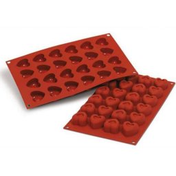Forma Silicon Savarin Inima 3.4 x 3.3 x H 2 cm, 24 cavitati (SF089)