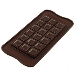 Forma Silicon Tablete Silikomart Choco Bar 15.5 x 7.7 x H 0.9 cm, 85 ml, 1 cavitate (SCG37)