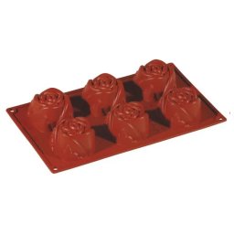 Forma Silicon Trandafiri O7.5xh4 cm, 6 cavitati