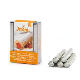 Forme Cilindrice Inox coacere Rulouri si Cannoli Mignon O 1.1 x 8 cm, Set 10 Buc