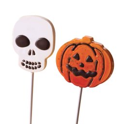 LolliPops Model Halloween, Matrita Plastic 4 Cavitati O 7 x H 0.9 cm, Set 2 Buc