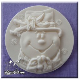 Mulaj Silicon Craciun - Medalion cu Om de Zapada O 6.6 cm