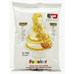 Pasta de Zahar Verde Inchis, Acoperire, Decoruri si Flori, 1 kg, Fodekor