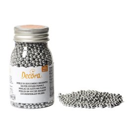 Perle Zahar Argintiu Metalizat O 4 mm, 100 g