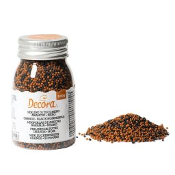 Perle Zahar Colormix O 1.5 mm - Portocaliu si Negru, 100 g