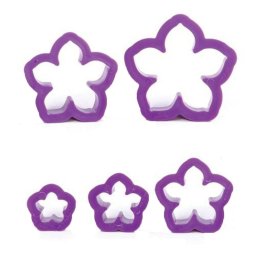 Floare de Petunia - Decupatoare Plastic O 2 - 6 cm, Set 5 Buc