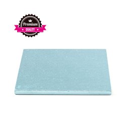 Platou Tort Patrat Bleu, 30 x 30 x H 1.2 cm