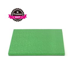 Platou Tort Patrat Verde, 30 x 30 x H 1.2 cm
