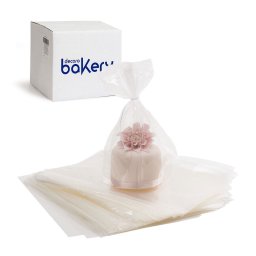 Pungi L, Celofan Transparent, 20 x H 24.5 cm, Set 200 Buc