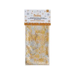 Pungi S cu Baza, Celofan cu Model Craciun, 12.5 x 3 x H 24 cm, Set 20 Buc
