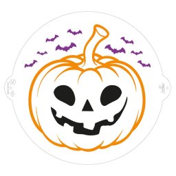 Sablon Plastic Decor Top, Model Halloween Dovlecel, O 25 cm