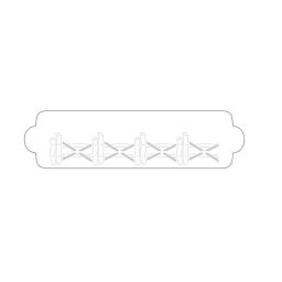 Sablon Plastic Lateral Decor Gard, 34 x 9 cm