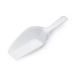 Scafa cu Baza Plata 125 g, Material Plastic Alb