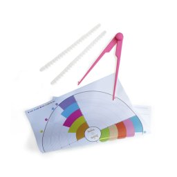 Set Decorare Tort cu Compas si Covoras gafic, 5 Piese