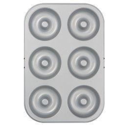 Tava 6 Cavitati Forme Donuts Gogosi O 7.5 x H 2.3 cm, Otel Antiaderent