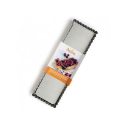 Tava Tarta cu Margini Festonate si Baza Detasabila, 35 x 11 x H 2.5 cm, Otel Antiaderent
