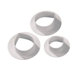 Trandafir Petale - Decupatoare Plastic O 3.2 - 4.7 cm, Set 3 Buc